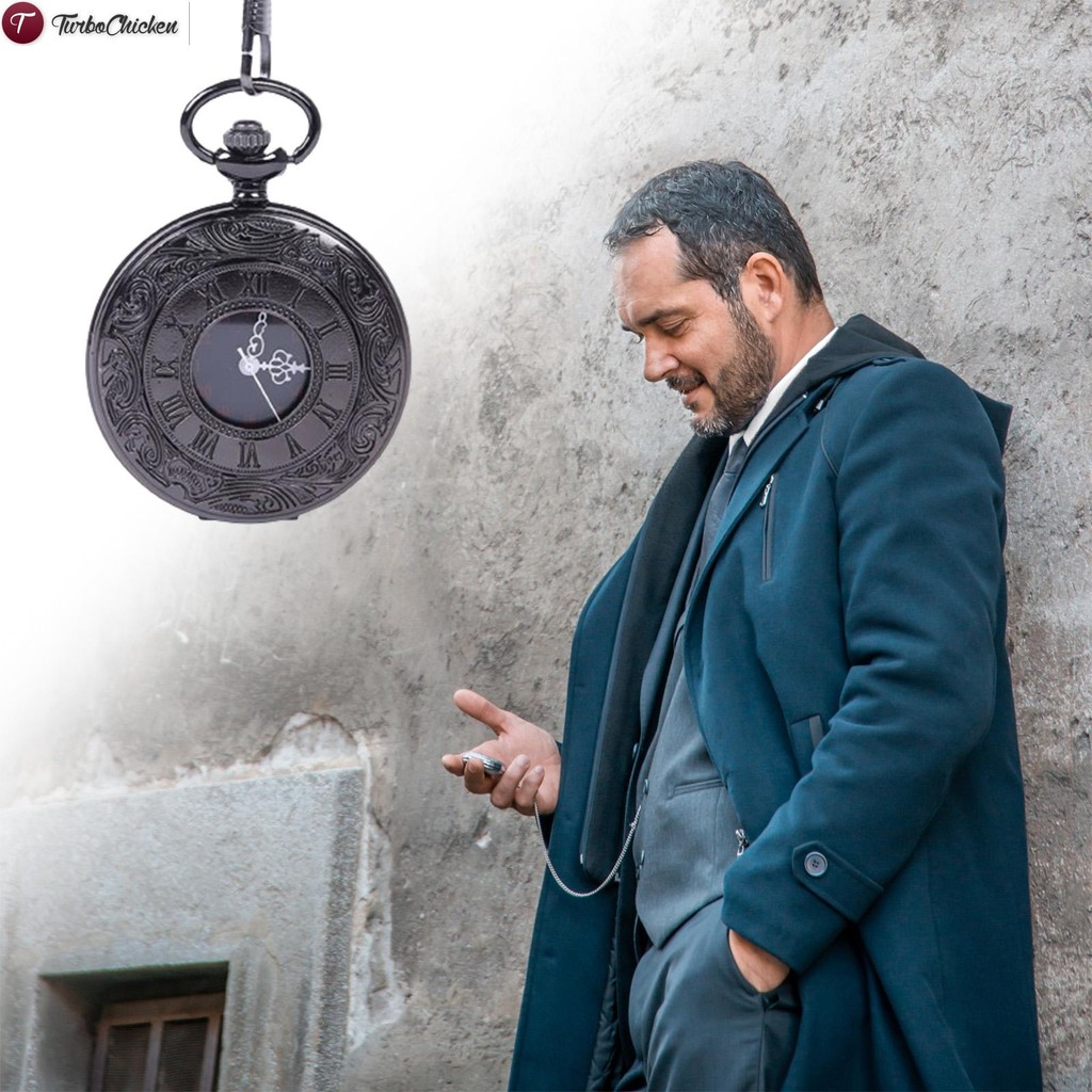 Đồng hồ bỏ túi cổ điển cổ điển hợp kim Retro Romanesque Đồng hồ bỏ túi Quà tặng lý tưởng cho gia đình và bạn bè