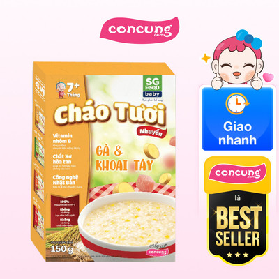 Cháo tươi nhuyễn Gà & Khoai tây (150g)