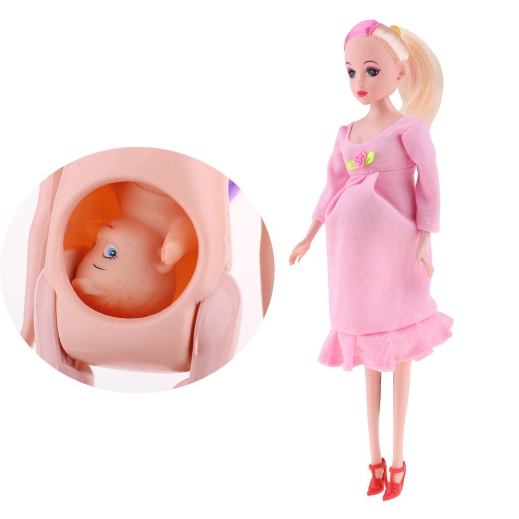 MOM + Bộ đồ búp bê cho bé Búp bê đồ chơi Mini Baby In Belly Baby Alive Reborn #A