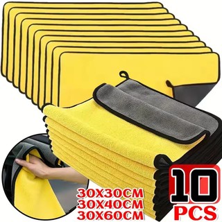 3 / 5 / 10 Chiếc Khăn Microfiber Rửa Xe / Khăn Lau Xe Thấm Hút / Khăn Chi Tiết Tự Động Rags