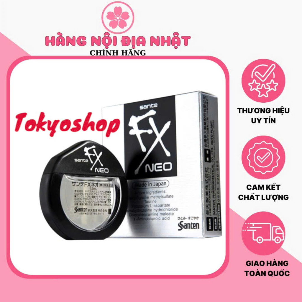 Chai nhỏ mắt Sante FX Neo 12 ml Nội Địa Nhật Bản