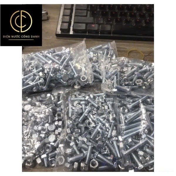 Combo Bulong M6 nhìu size( bịch 50 con + tán)