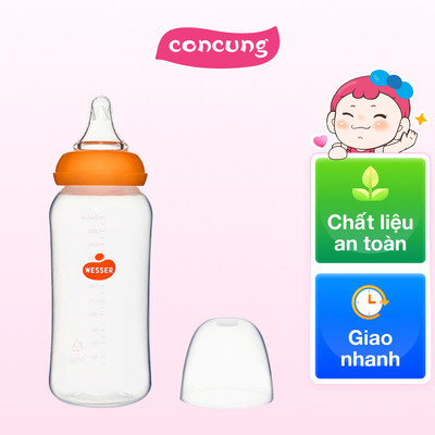 Bình sữa cổ thường Wesser PP 250ml