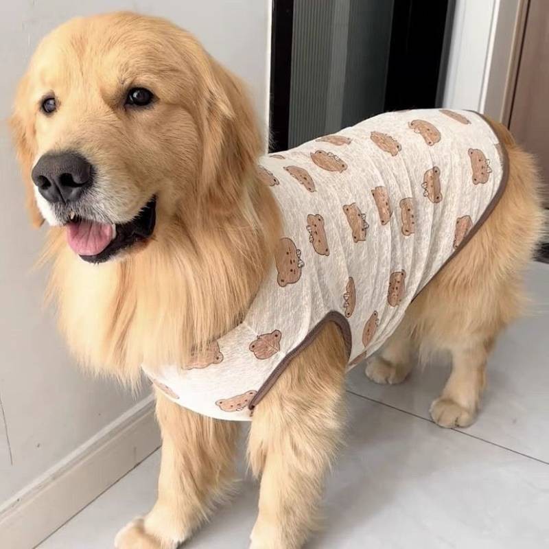 Thin Large Dog Clothes Anti-Lint Golden Retriever Alaska Breathable Sun Protection Big Dog Cool Clot