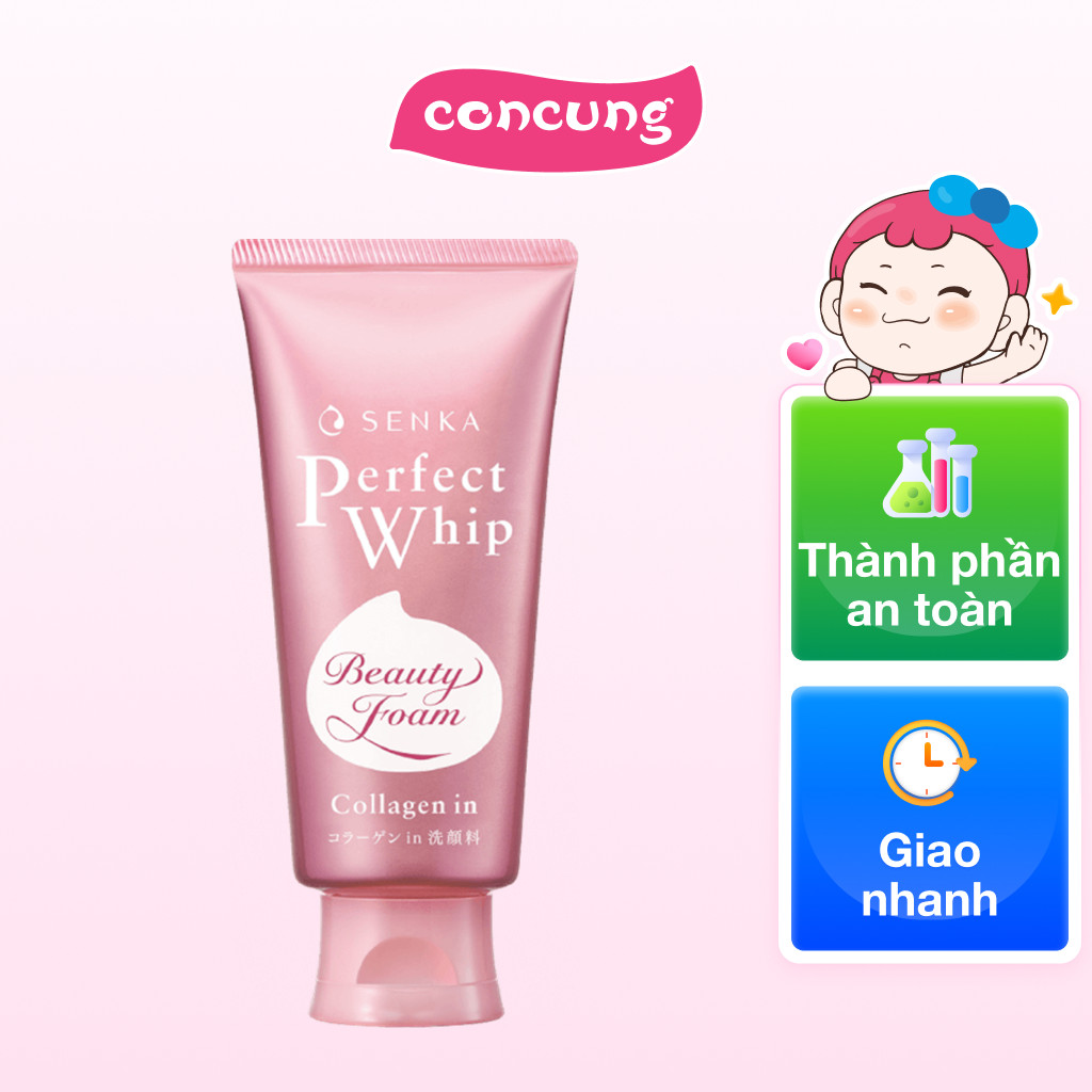 Sữa rửa mặt Tạo Bọt Senka Perfect Collagen 120g (New)