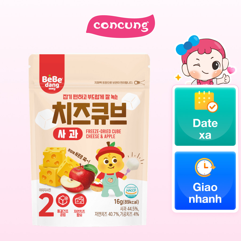 Phô Mai Sấy Lạnh Bebedang Vị Táo