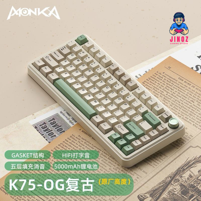 Bàn phím cơ không dây Monka K75 | 3 mode | RGB | Hotswap | BigBuy360 - bigbuy360.vn