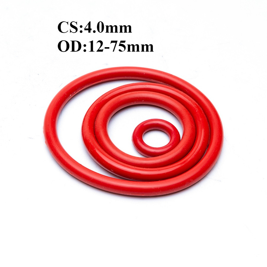 [Fghoq-1-y] Vòng đệm cao su oring/ gioăng VMQ (CS4.0mm * OD12-75mm)
