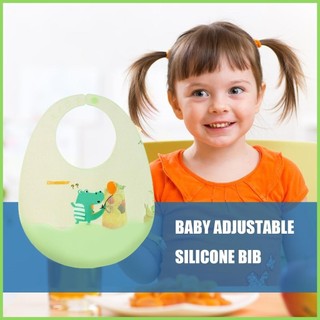Yếm Ăn Silicon Hoạt Hình Dễ Thương Thiết Kế Động Vật Yếm Mềm Unisex Không Lộn Xộn Có Thể Điều Chỉnh Phù Hợp Với Máy Rửa Chén An Toàn Yikiiavn