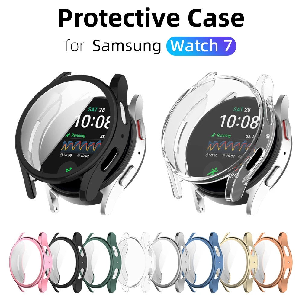 Ốp lưng Samsung Galaxy Watch 7 Vỏ bảo vệ 360° Bảo vệ màn hình toàn diện cho bảo vệ màn hình Samsung 
