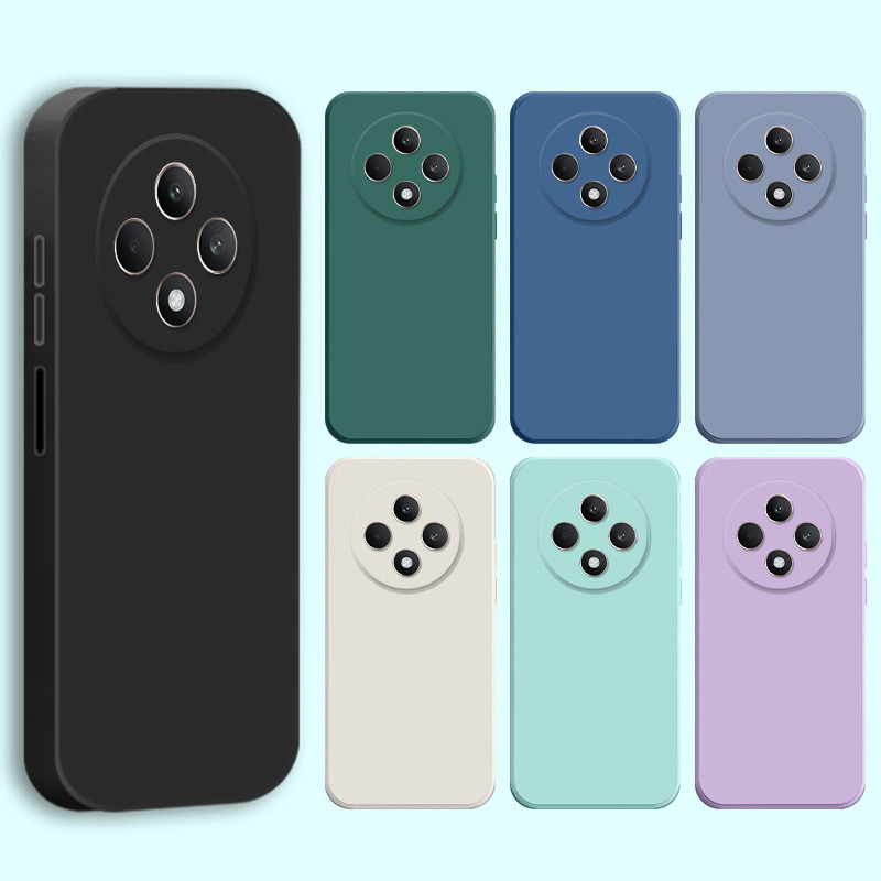 Ốp lưng OPPO RENO 12F Silicon lỏng Cao su trơn Fundas Vỏ bảo vệ Vỏ điện thoại TPU C7K