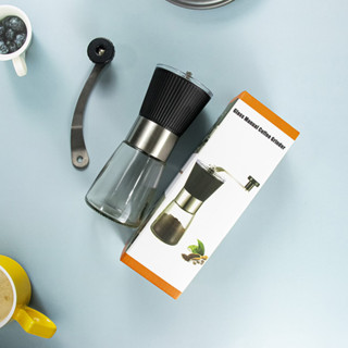 Máy xay cà phê thủy tinh quay tay Máy xay cà phê vận hành thủ công Lõi gốm có thể giặt được