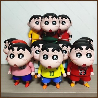 Squar1 Crayon Shin-chan Cosplay Nhân Vật Hành Động Messi CR7 Neymar James Kobe Curry Kaede Hanamichi Đồ Chơi Mô Hình Cho Trẻ Em