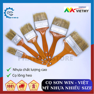 Chổi cọ quét sơn win brush việt mỹ cán nhựa vàng. chất lượng cao .