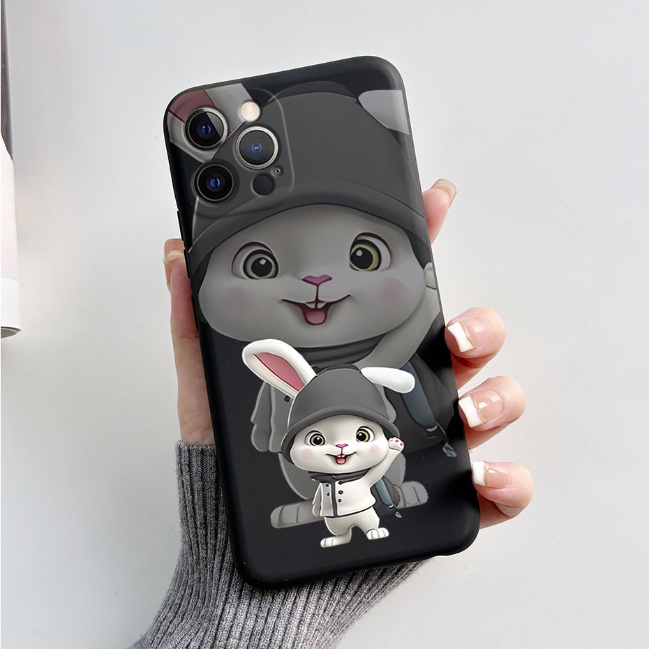 Dành Cho iPhone 12 Pro Ốp Lưng Điện Thoại Mờ Mới Nhất Họa Tiết Hoạt Hình Màu Kẹo Silicon Mềm Cho Vỏ iPhone12 Pro