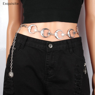 [Tinh tế] Thắt lưng kim loại mặt trăng thời trang dành cho nữ Dây thắt lưng cổ điển Mặt dây chuyền Thắt lưng Đầm Thắt lưng Quần jean [vn]