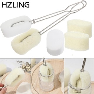 1/3 Dụng cụ rửa ly cốc tay cầm dài có thể tái sử dụng tiện lợi cho nhà bếp
