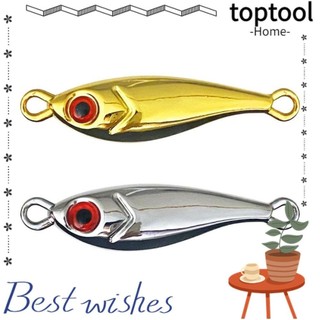 Mồi Câu Cá TOPTOOL, Bạc Vàng Hợp Kim Kẽm Kim Loại Jig Mồi, Thể Thao 5g 7g 10g 15g 20g 30g 40g Câu Cá Câu Cá