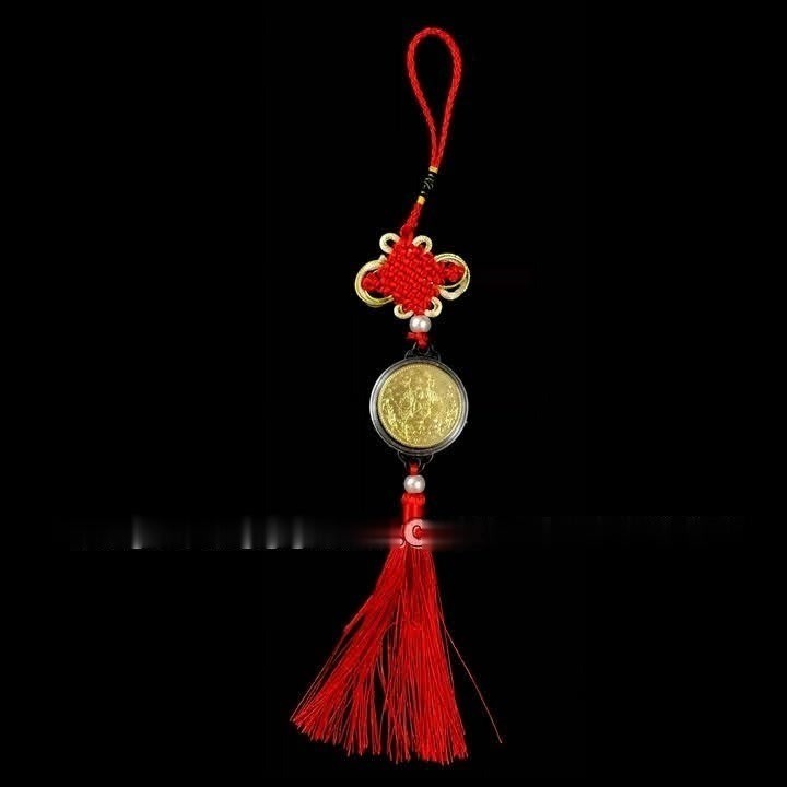 ✨Phong thủy✨Dây Treo Ô Tô Xu Vàng Phật Quan Âm Nghìn Tay Nghìn Mắt, kích thước 33cmx4.5cm- SP005732