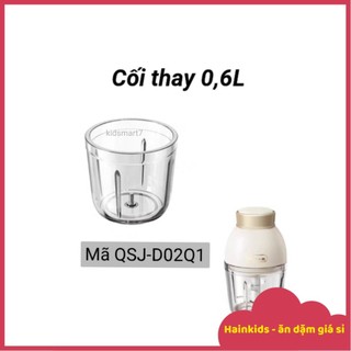 Cối thuỷ tinh bear 0.6l, phụ kiện máy xay bear 0,6l mã qsj-d02q1, cối thuỷ tinh thay thế máy xay bear model qsj-d02q1, c