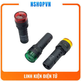 Đèn báo có còi AD16 - 16SM  12V, 24V, 220V