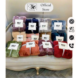 Chăn Tuyết Nhung Muji 2 lớp kích thước 2mx2m3