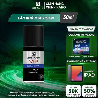 Lăn khử mùi cao cấp Romano Vip 50ml Vision