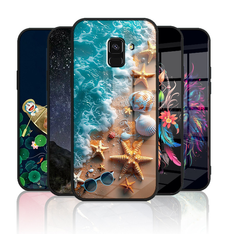 Ốp Kính Samsung galaxy A5 2018 / A8 2018 / A6 2018 / A6 plus 2018 / A8 plus 2018 / j6 2018 Vỏ Kính C