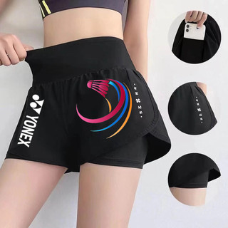  Yonex cầu lông hai lớp quần short lưới nữ khô nhanh mùa hè 2024 mới đào tạo sinh viên quần short thể thao tùy chỉnh nhóm mua đồng phục 
