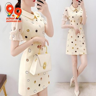 Cao Cấp Người Nổi Tiếng Chấm Bi Đầm Nữ Mùa Hè 2024 Phong Cách Mới Pháp Tình Yêu Đầu Tiên Váy Chữ A Tính Khí
