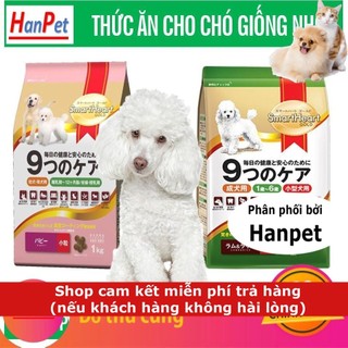 Gói 1kg Thức ăn cho chó cỡ nhỏ Smartheart Gold Adult &Puppy 1kg chó poodle phốc sóc...