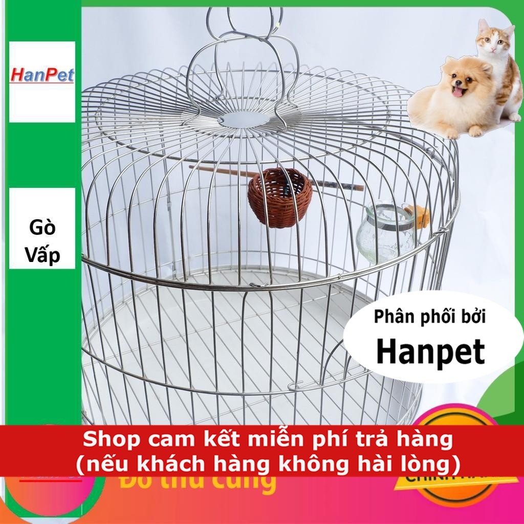 Hanpet.GV- Lồng chim cu gáy và các loại chim kích thước lớn- Lồng chim bằng chất liệu inox không gỉ