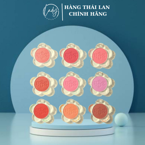 Phấn Má Hồng 100% thuần chay lành tính cho da, mịn màu đẹp 4U2 FLOWER BLUSH ( Nội Địa Thái )