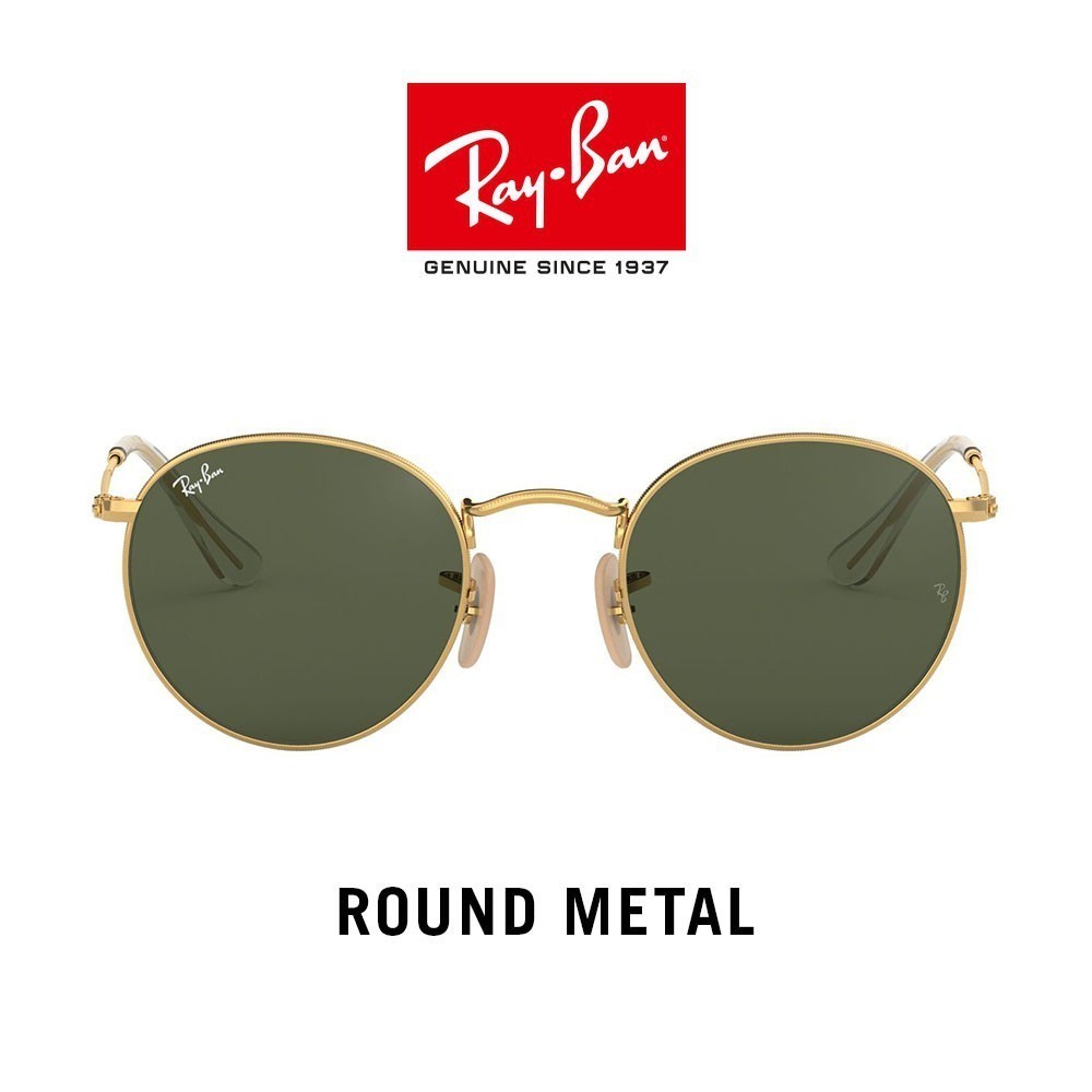 Kính râm R-bayglasses tròn phẳng kim loại-rb3447n 1-sunglass O94T