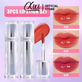  Bộ trang điểm môi SHAQINUO Gương Lip Tint Dưỡng ẩm Chống thấm nước Son bóng nhẹ 4 màu Sử dụng hàng ngày Bộ mỹ phẩm môi chống thấm nước