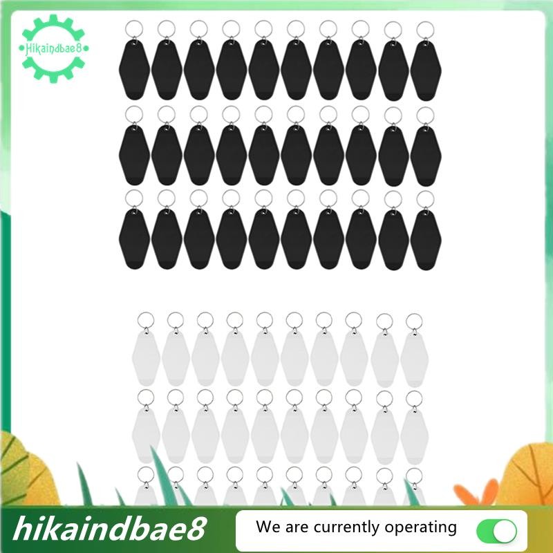 [hIkAi] 30Pack Motel Móc khóa Khoảng trống Vintage Motel Móc khóa Thăng hoa Trống khóa cho Vinyl DIY