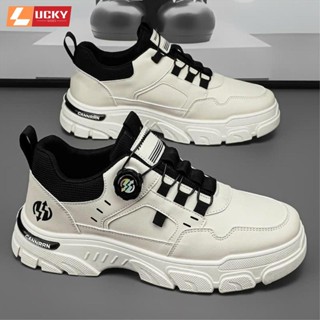 Giày Nam Lucky Dây Thông Minh Bằng Nút Vặn, Giày Sneaker Nam Thời Trang Giày Nam Đế Cao Su Non