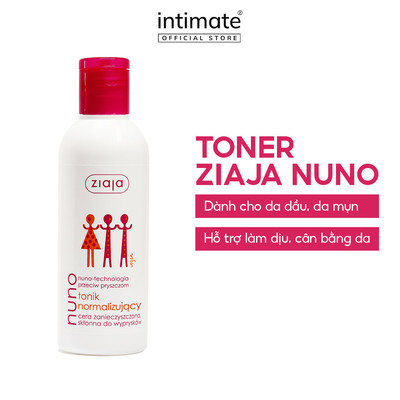 Nước hoa hồng cho da dầu mụn ZIAJA Nuno Tonik Normalizujacy 200ml