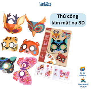 Đồ Chơi Thủ Công Làm Mặt Nạ Giấy Hình Động Vật Mideer 3D Animal Paper Masks - Cho Trẻ Từ 5 Tuổi
