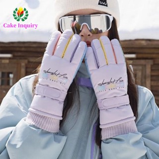 Găng Tay Trượt Tuyết SAHRAI, Găng Tay Trượt Tuyết Chống Gió Màn Hình Cảm Ứng, Làm Dày Mềm Chống Thấm Nước Giữ Ấm Găng Tay Đi Xe Nữ / Bé Gái