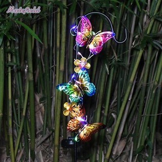 Đèn chiếu sáng sân vườn trang trí bằng kim loại Đèn chiếu sáng sân vườn bướm năng lượng mặt trời [matefield.vn]