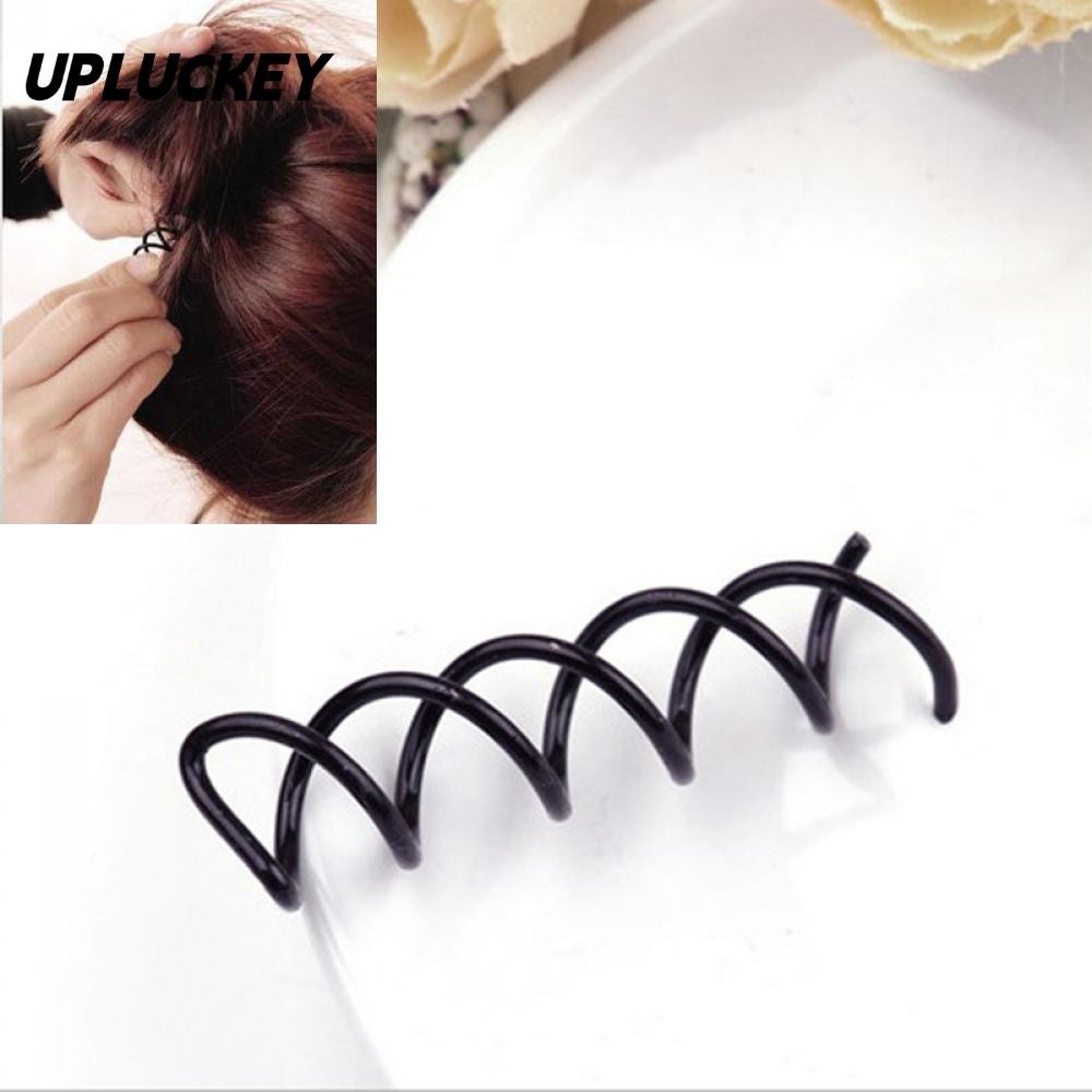 UPLUCKEY 5 Cặp Kẹp Tóc Xoắn Ốc Thanh Lịch Cho Nữ