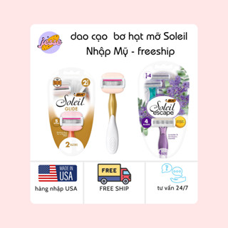 Dao Cạo 5 Lưỡi Bơ Hạt Mỡ Soleil Dành Cho Nữ Tránh Trầy Xước Da Và Tăng Độ Trơn Tru Khi Cạo