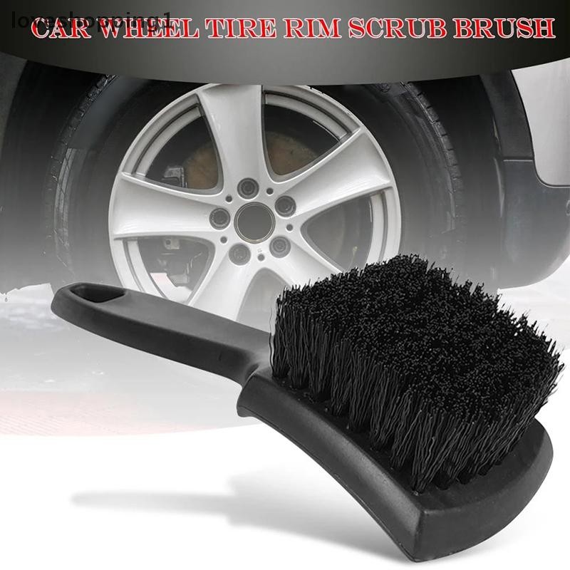 LOVE Car Wheel Tire Rim Scrub Brush New Auto Detailing Brush Wash Cleaning Tool PING
