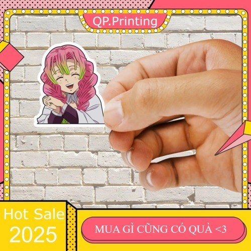 Set 144 Sticker Luyến trụ Kanroji Mitsuri dán tha hồ thỏa thích