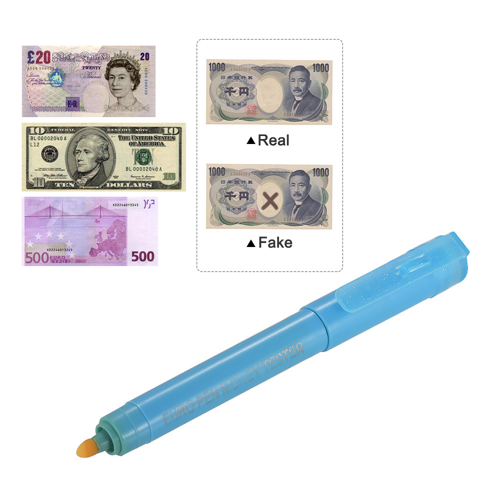 Đa chức năng Đèn UV Tiền giả Máy dò Bút kiểm tra tiền giấy Mini Bút kiểm tra tiền tệ Kiểm tra tiền g