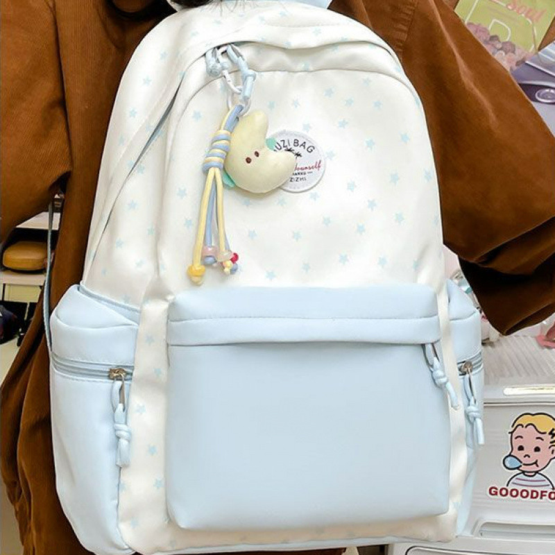 Ba lô nữ dễ thương mới, nhẹ và đa năng, ba lô đeo chéo hàng ngày cho học sinh tiểu học và trung học cơ sở công suất lớn