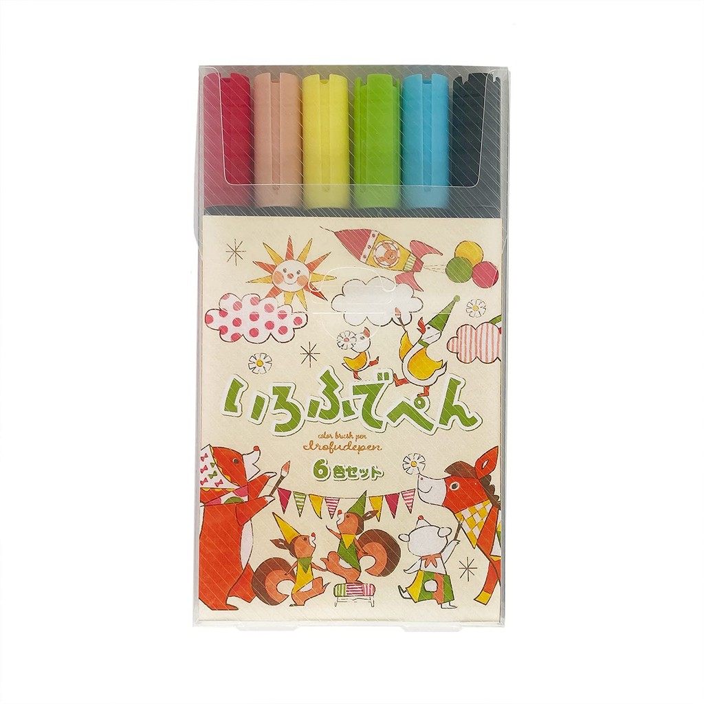 KOKUYO Iro Fude Pen Water-Based Brush Pen Set