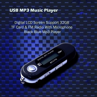  1 Mini USB Mp3 Máy Nghe Nhạc Màn Hình LCD Kỹ Thuật Số Hỗ Trợ 32GB tf cassette Đài FM Đen   Xanh   Đỏ   Bạc Mp3 