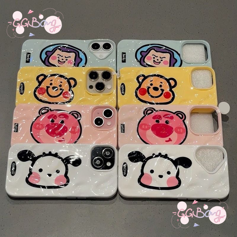 Ốp Lưng IPhone 11 16 15 13 12 14 Pro Max 7 8 15 14 16 Plus Lotso Puppy Bear Buzz Lightyear Wave Ruff